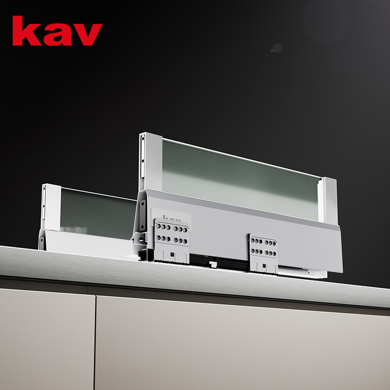 kav Glass Double Wall Drawer System: Clarity, Capacity, and Silence